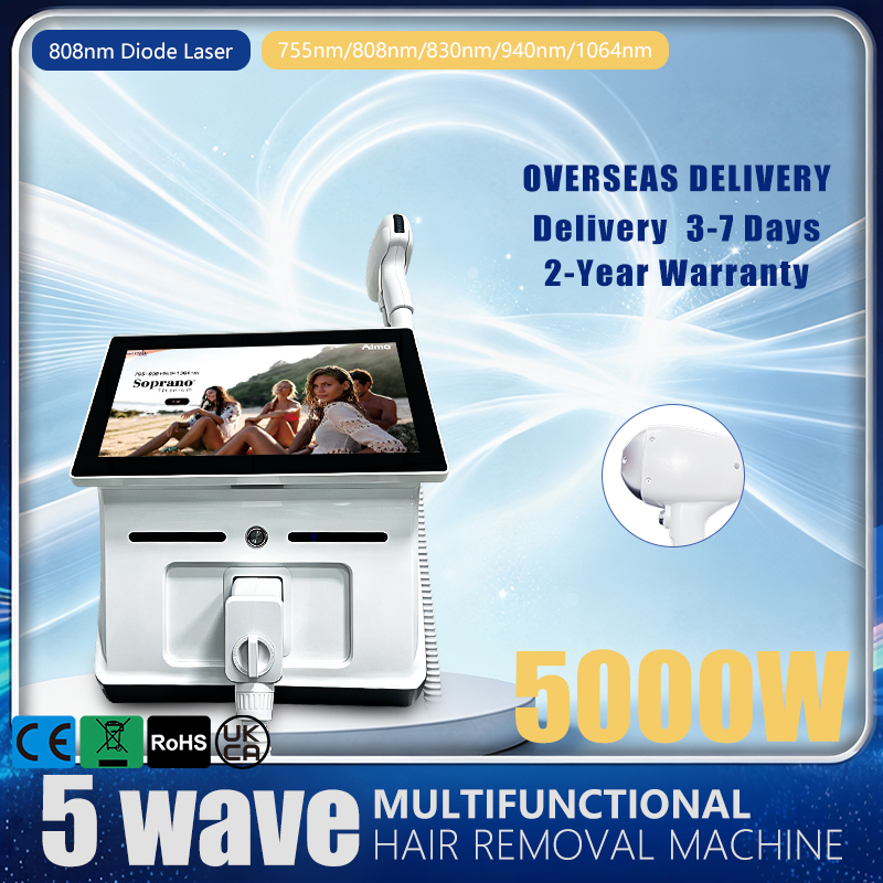 Industrial Laser Hair Removal Machine - 10bars 5000W FAC Diyot 755 808