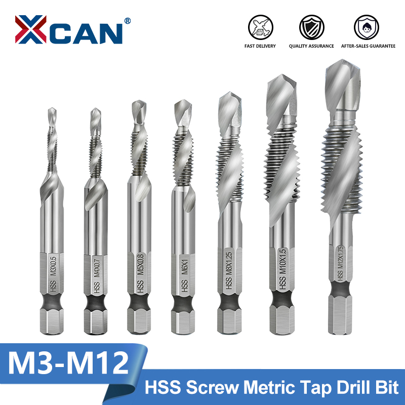 Cnc Router Bit - XCAN Altıgen Saplı HSS Vida Dişi