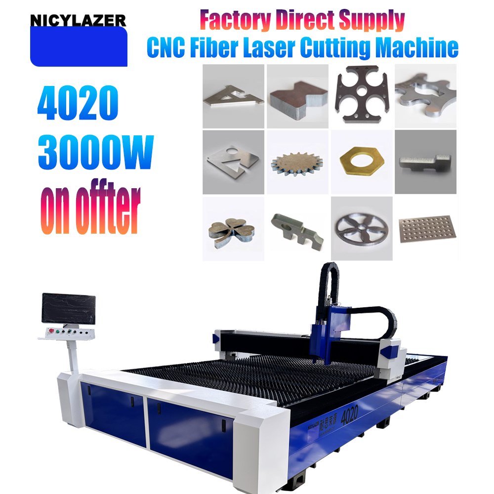 Industrial Laser Cutter For Metal - NICYLAZER CNC 3000W 4020 Fiber Lazer