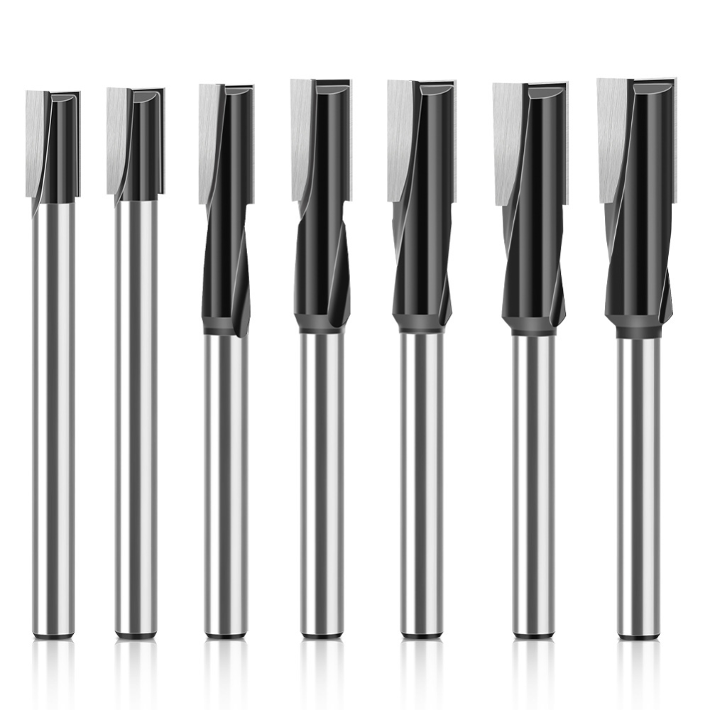 Cnc Router Bit - 12mm Şaftlı Düz Freze Ucu Çift