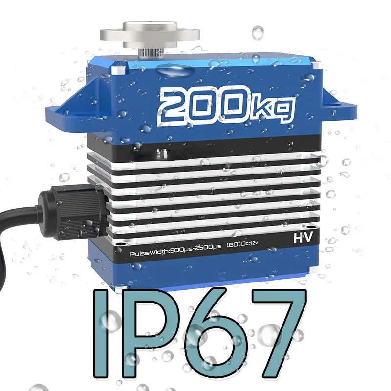 Servo Motor Cnc - 200KG Fırçasız Servo 12V-16.8V Yüksek Voltajlı