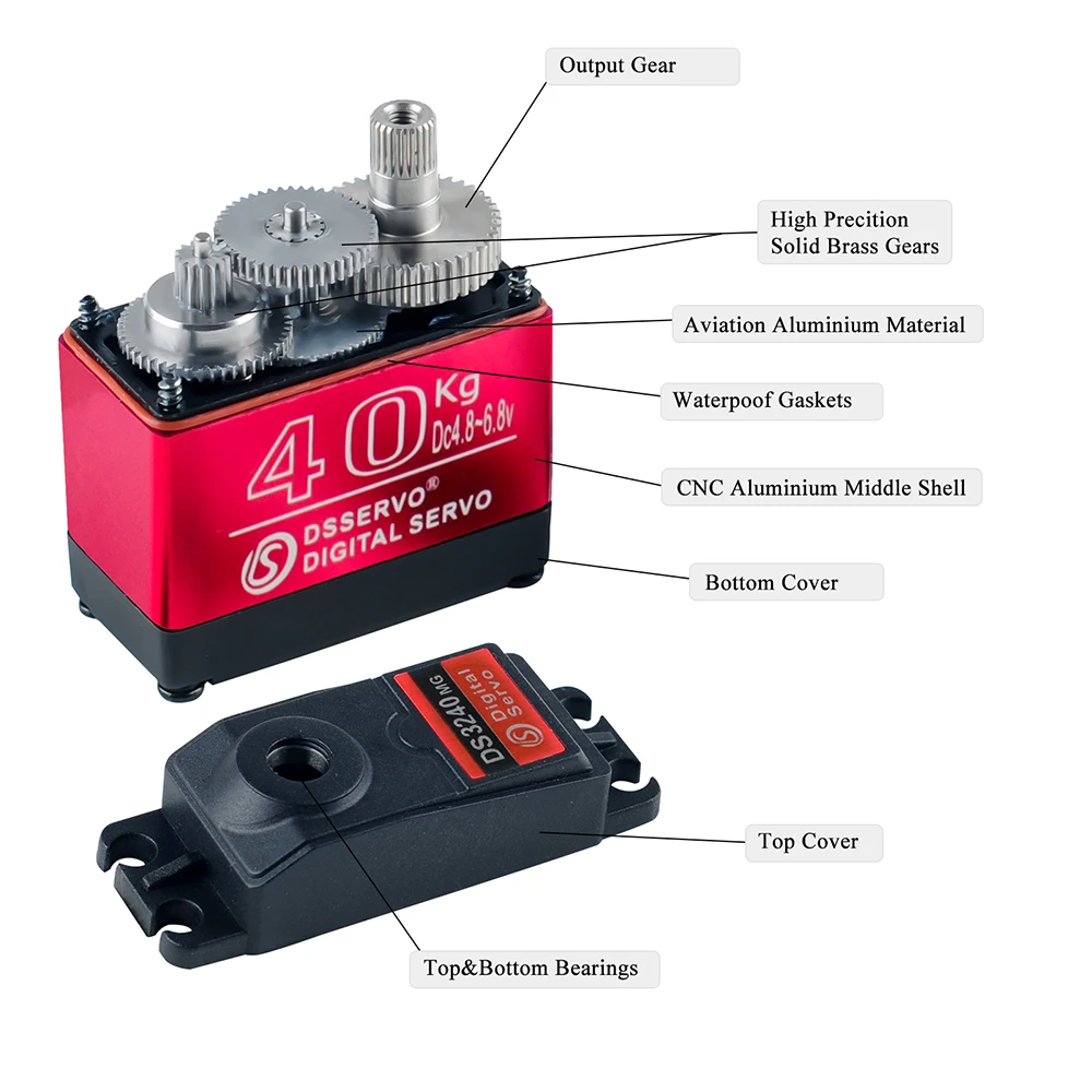40 KG Dsservo DS3240 Büyük Tor - Servo Motor Cnc incelemesi ve fiyatı