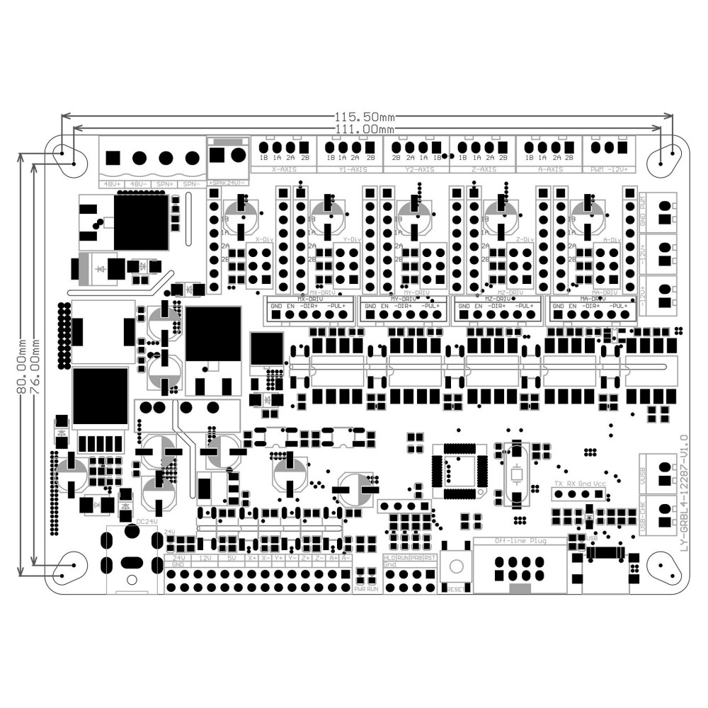 Grbl 4 Eksenli 32bit Çevrimdış - Laser Controller Board incelemesi ve fiyatı