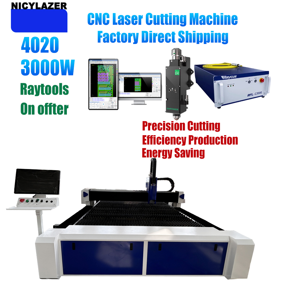 NICYLAZER CNC 3000W 4020 Fiber - Industrial Laser Cutter For Metal incelemesi ve fiyatı