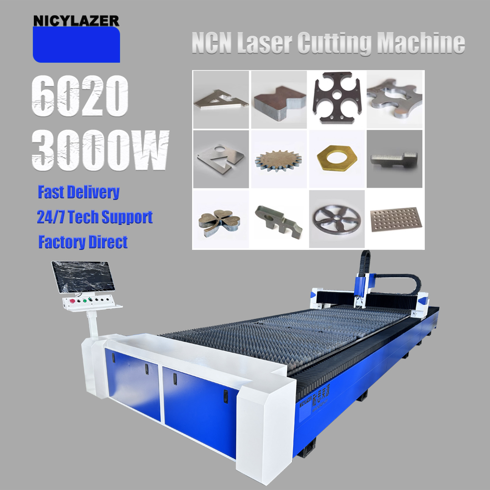 CNC 3000W 6020 Fiber Lazer Kes - Industrial Laser Cutter For Metal incelemesi ve fiyatı