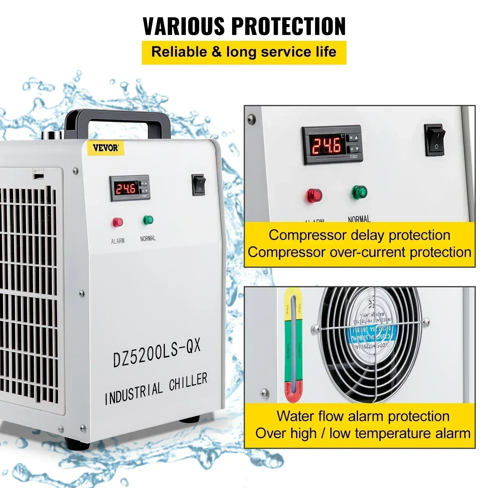 SIHAO CW-3000 Endüstriyel Sını - Laser Chiller Water Cooler incelemesi ve fiyatı