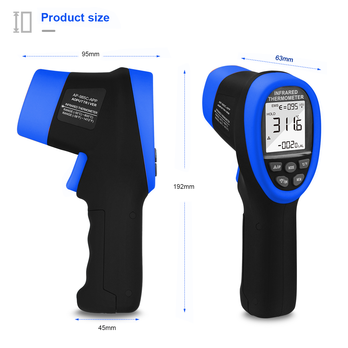 HoldPeak Kızılötesi Termometre - Industrial Laser Temperature incelemesi ve fiyatı
