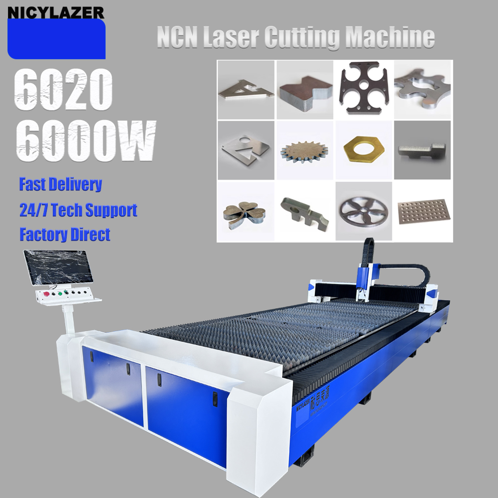 CNC 6000W 6020 Fiber Lazer Kes - Industrial Laser Cutter For Metal incelemesi ve fiyatı