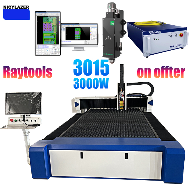 3000W Fiber Lazer Kesim Makine - Industrial Laser Cutter For Metal incelemesi ve fiyatı